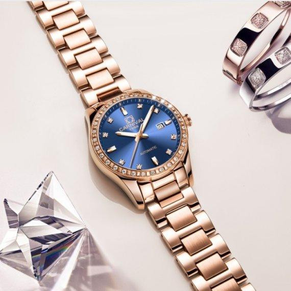 Жіночий механічний класичний годинник Carnival Maldives Київ - фото 6