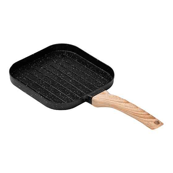 Breakfast Сковорода гриль квадратна 18×18 см рифлена з гранітним покриттям чорна HP39568B Коломыя