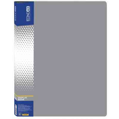 Папка с файлами Economix А4 с 30 файлами, серая (E30603-10) Винница