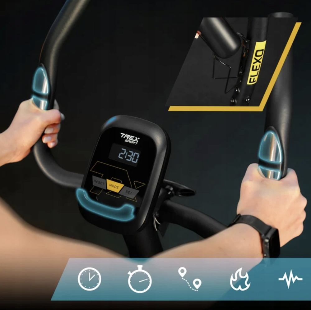 Велотренажер Trex Sport TX-450MB FLEXO магнітний чорний Киев - изображение 10