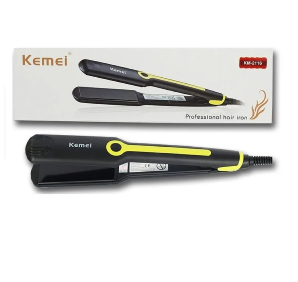 Щипці прасок для волосся KEMEI KM-2116 гофре, 4 режими нагрівання 140–200°C, антистатичний ефект Одеса - фото 3