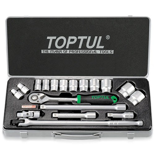 Набір головок з тріскачкою TOPTUL 1/2" 18ед. (6-гр.) GCAD1802 Чернігів - фото 1