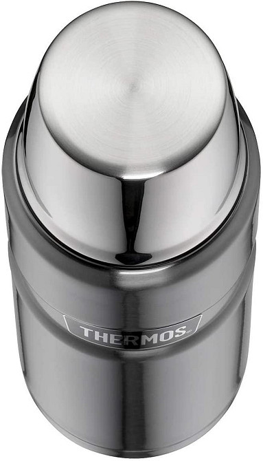 Термос для напоїв з чашкою 470 мл Thermos "King Flask" Gun Metal (170014) Нержавіюча сталь Нововолинськ - фото 2