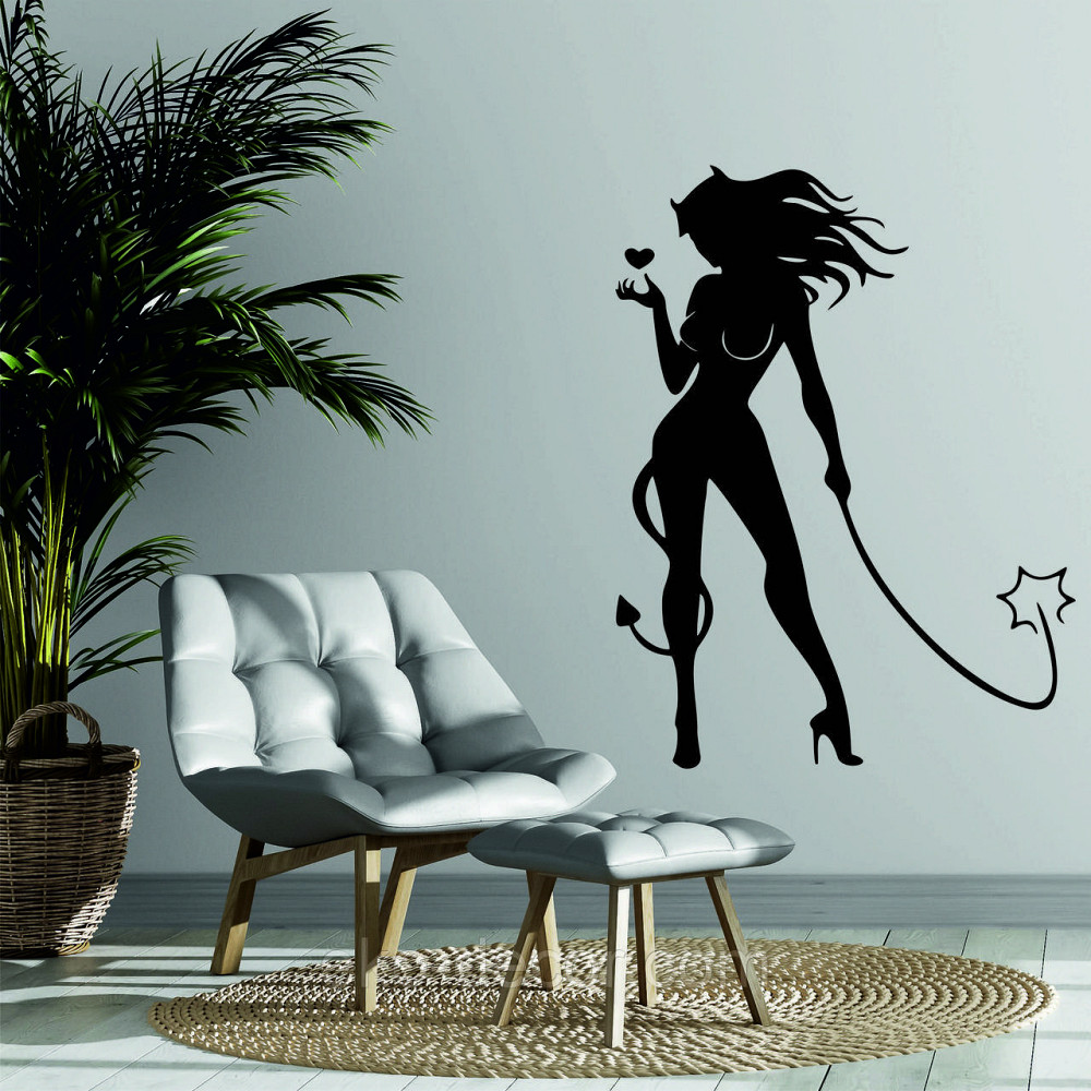 Декоративное настенное Панно «Дьяволица», Декор на стену 110*83 см, Черный Киев - изображение 3