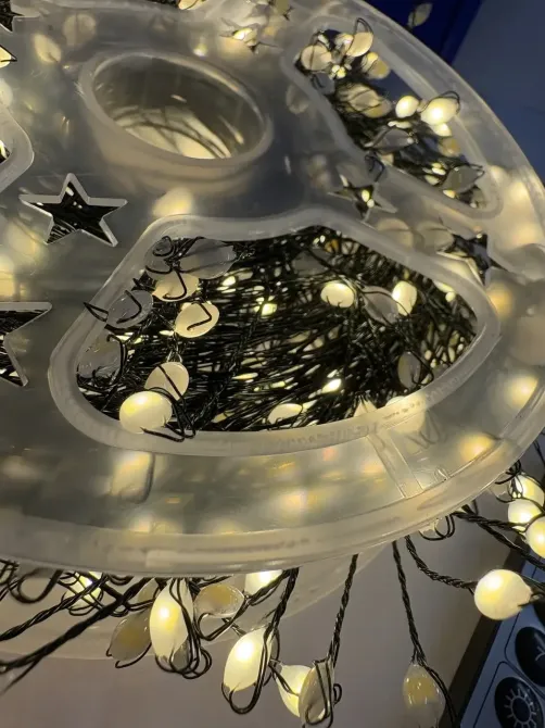 Гирлянда зеленый провод таймер пульт ДУ режимы 6Вт 30м 900LED (теплый белый) BG-LINE-30M900-WW-2 Одесса - изображение 3