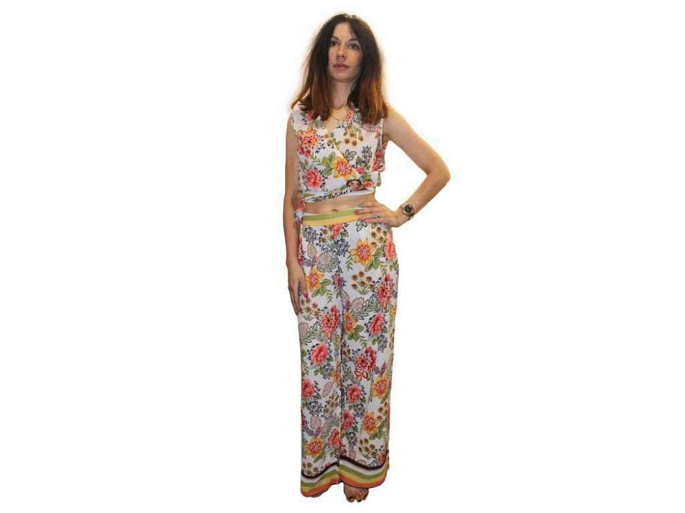 Костюм арт.8906/ білий в квітах,р.L-XL ТМ Yasili Київ - фото 1