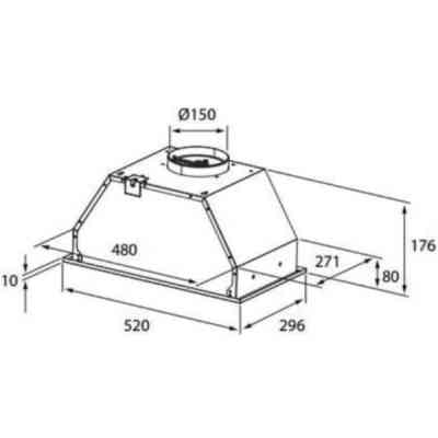 Вытяжка кухонная Interline BLOW S IX A/60/PB Винница