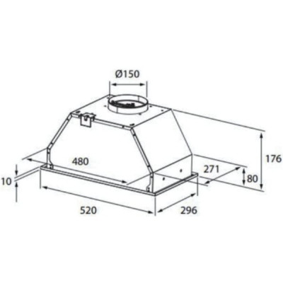 Вытяжка кухонная Interline BLOW S IX A/60/PB Винница - изображение 6