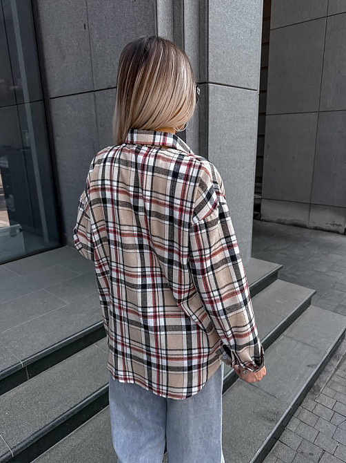 Женская рубашка в клетку (с накатом) Одесса - изображение 3