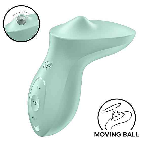 Вібратор для клітора з перлинною стимуляцією Satisfyer Exciterrr Mint, 2 незалежні мотори Sex Aura Київ