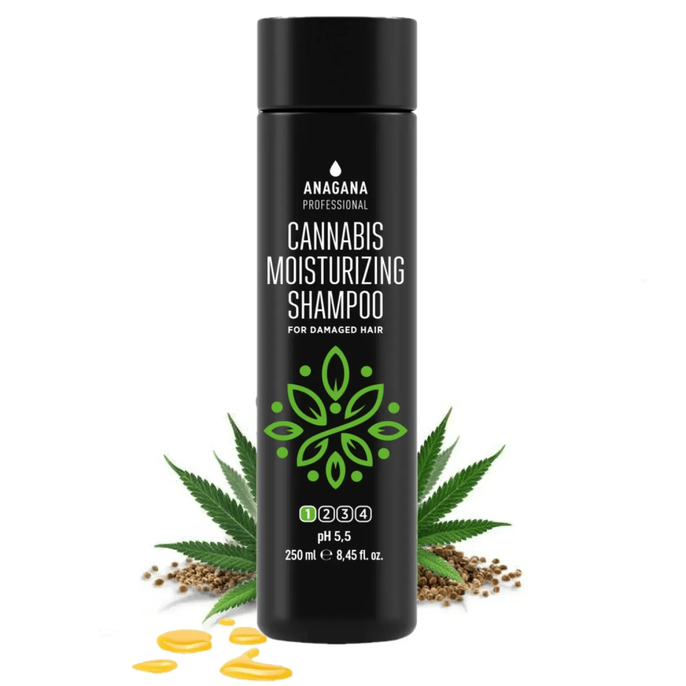Шампунь Зволожуючий з олією канабісу для пошкодженого волосся ANAGANA 250 мл Київ - фото 2