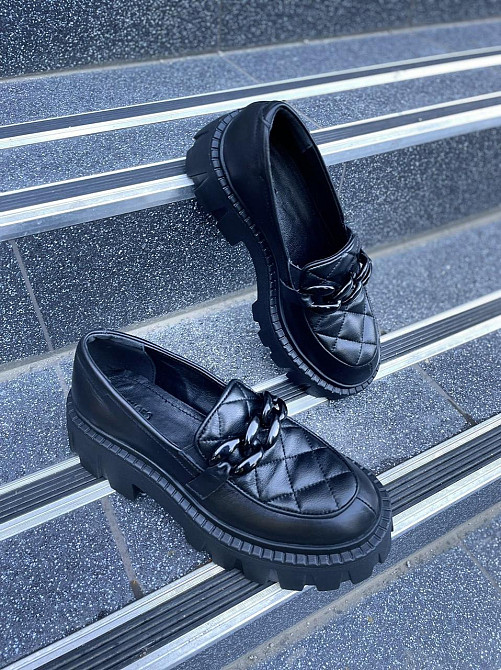 Olli Туфлі жіночі OLLI T-4-21163 чорні (весна-осінь, шкіра натуральна) (4773) Коломия - фото 2