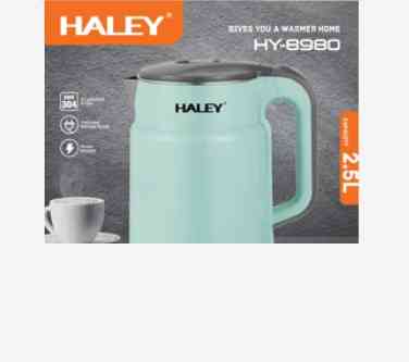 Класичний електричний чайник Haley HY-8980 2.5L: дисковий електрочайник з автовимкненням для дому та офісу Одеса
