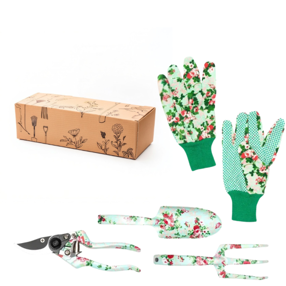 Набір для саду та городу, комплект для саду рукавички, ножиці, граблі, комплект садових інструментів із 4 предметів Кам'янець-Подільський
