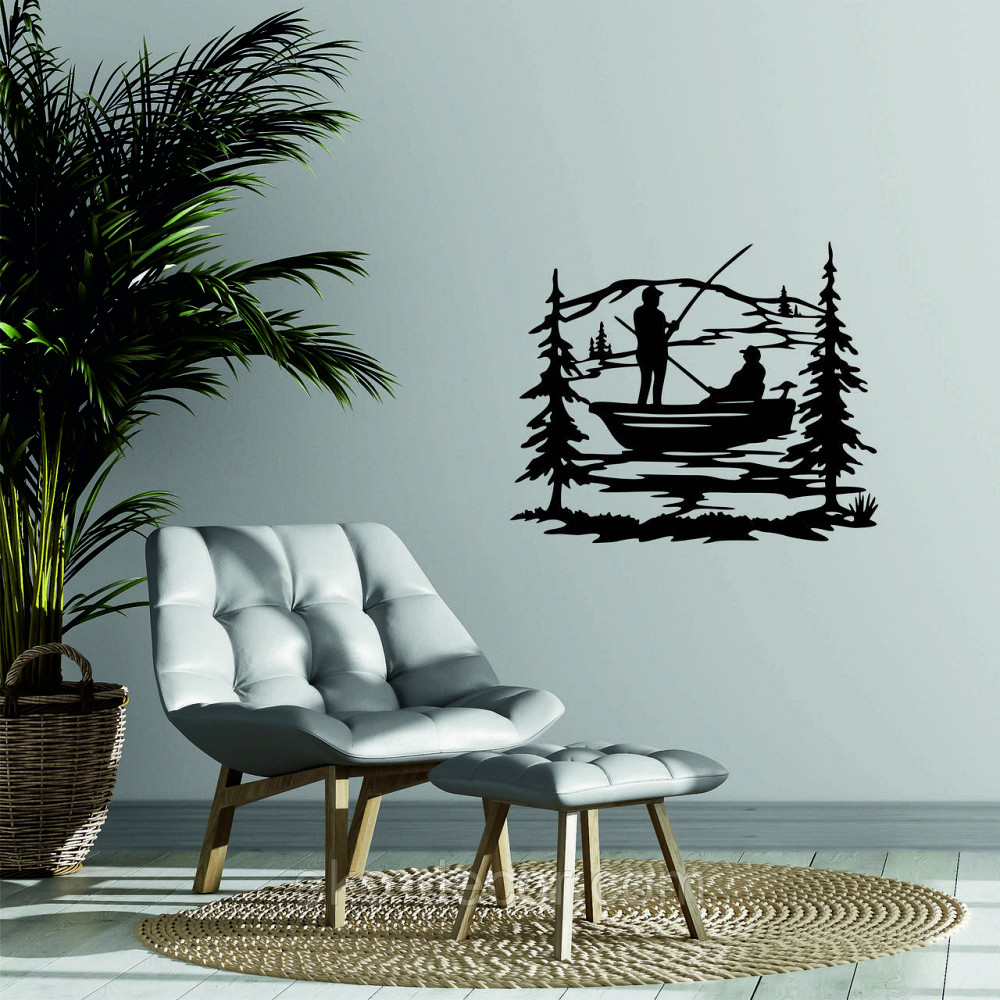 Декоративне настінне Панно «Рибалка», Декор на стіну Київ - фото 6