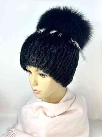 Шапка хутряна жіноча Анетта Чорний Харків