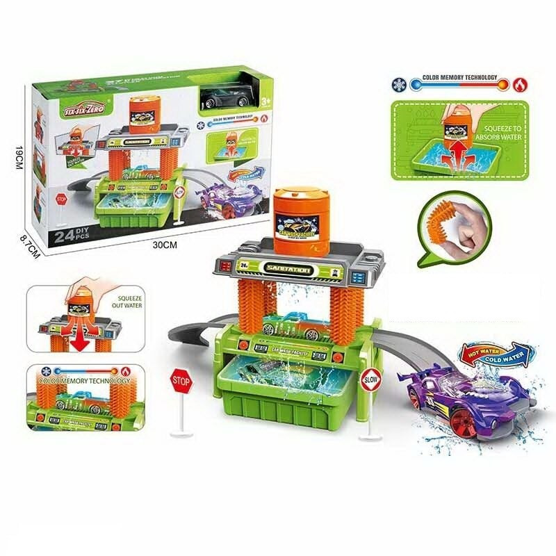 Автомийка трек в комплекті машинка змінює колір контейнер і бак для води аксесуари наклейки (660 S-103) Чернигов - изображение 1