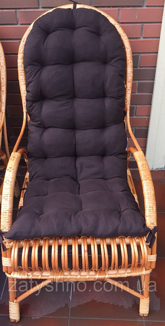 Плетений шезлонг із накидкою Київ - фото 1