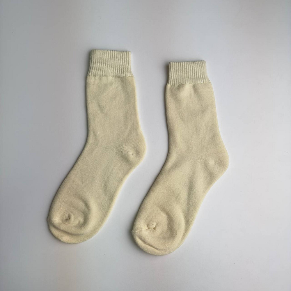 Теплі шкарпетки чоловічі махрові зимові Термо GM Textile Високі 41-46 Молочний Суми - фото 1