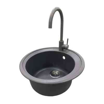 Мойка кухонная Adamant Sun сірий + змішувач (4824296910104) Вінниця