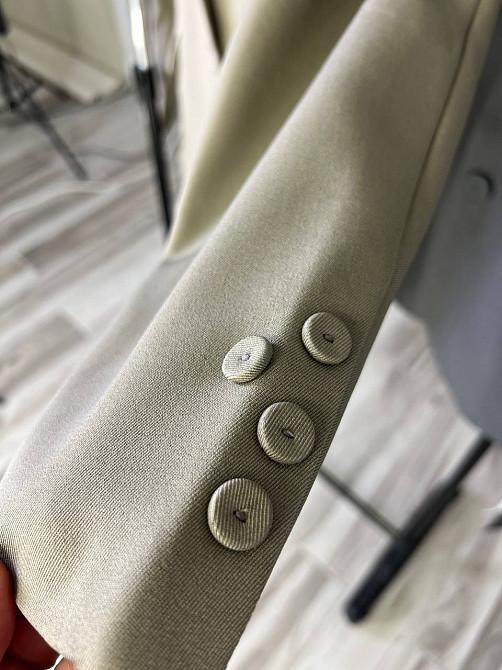 Пиджак женский Qidian 9329 двойка имитация жилетки оверсайз свободный широкий крой one size, бежевый, one size Киев - изображение 20