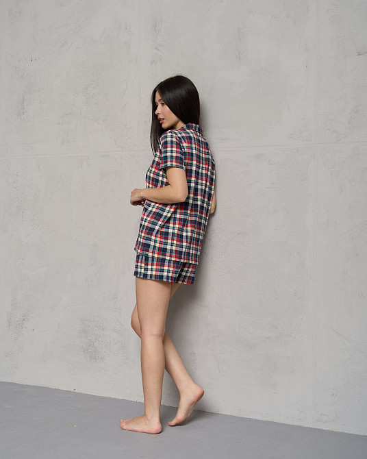 Жіноча піжама комплект сорочка + шортики — Карта Nicoletta 60199 Київ - фото 2