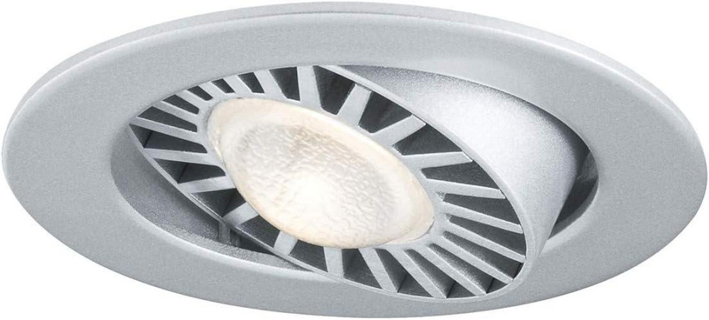 Вбудований LED світильник Paulmann 92512, 6.5 Вт, поворотний 30°, хром матовий, алюмінієвий корпус, 3000 К Київ - фото 1