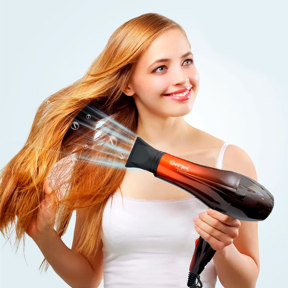 Профессиональный фен для укладки и сушки волос 1800 Вт,GM-1719 SBR Киев - изображение 2