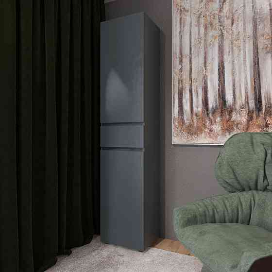 Пенал с выдвижным ящиком Эверест Лайт ПЛ-1 Графит (DTM-4906) Днепр