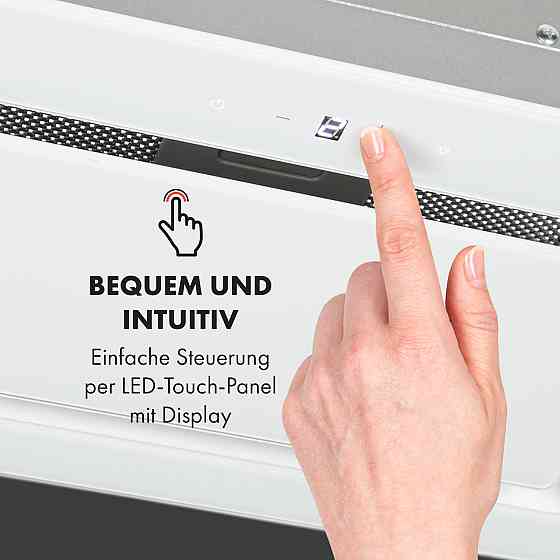 Модуль вентилятора витяжки Hektor Eco 52 см 566 м3/год сенсорне скло білий (Німеччина, читати опис) Рівне