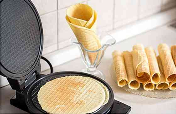 Мощная вафельница DOMOTEC, Вафельница для мягких вафель для изготовления тонких вафель NA-17 Львов