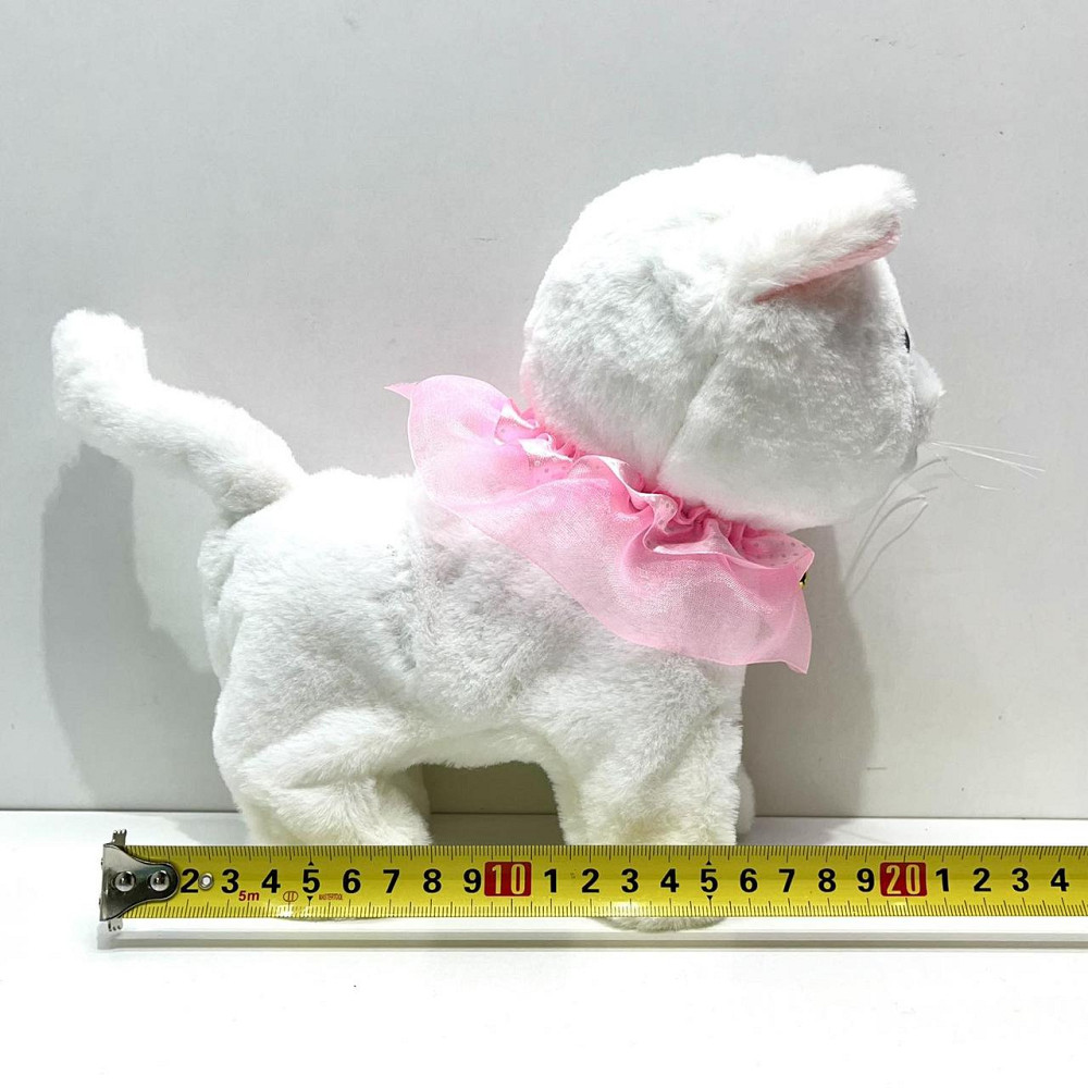 Кошеня інтерактивне на д/в ходить нявкає виляє хвостиком повідець-пульт Білий (933-132E ) Чернігів - фото 8