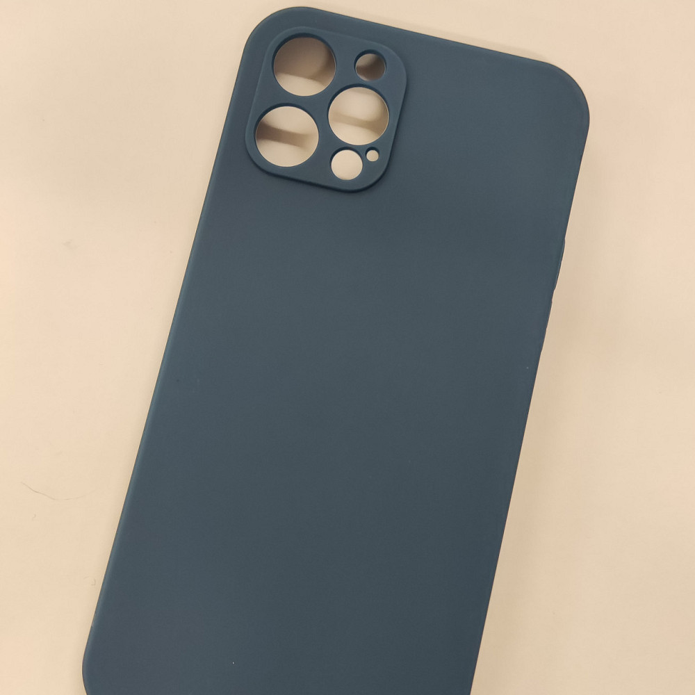 Чехол-накладка для iphone 12Pro Silicone Blue Киев - изображение 2
