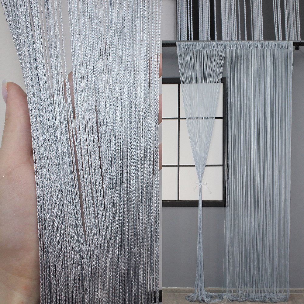 Штори-нитки Сірий 300х300см 1 шт (61-006) Київ - фото 1