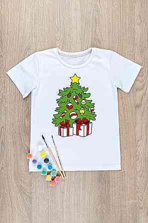 Футболка-раскраска детская Елочка  Юрма одяг Киев