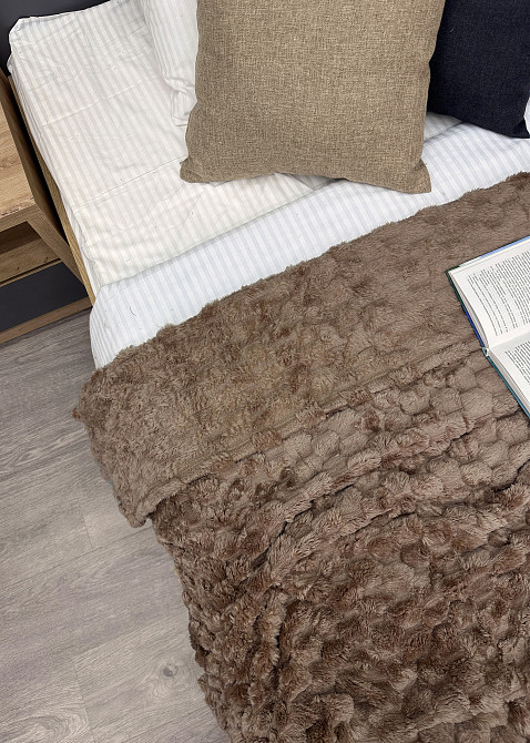 Плед-покривало 210х210 см (+-5см) Соти Карамель (87-210) Київ - фото 6