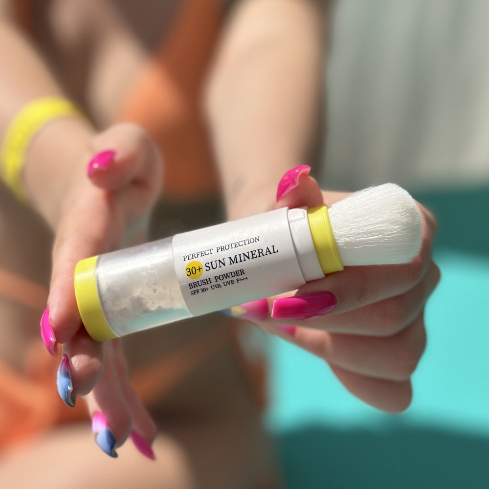 Сонцезахисна мінеральна пудра бежева з SPF 30 + Сонцезахисний крем для обличчя SPF 30+ Киев - изображение 8