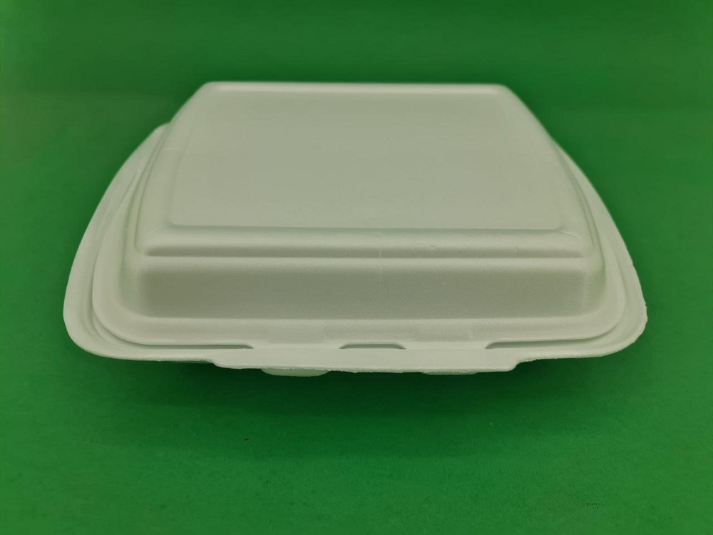 Ланчбокс зі спіненого полістиролу з кришкою (250*210*70) білий HP-2 (125 шт.) Харків - фото 1