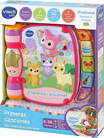 Книга VTech 3480-166787 розовый интерактивная музыкальная книга для младенцев от 6 мес первые песни Киев