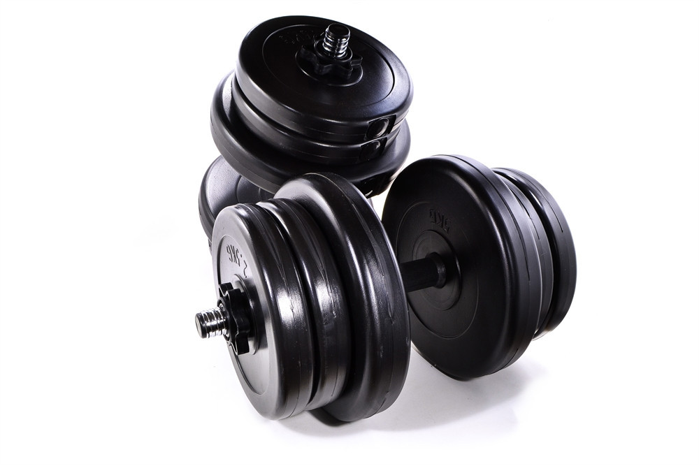 Комплект гантелей + з'єднювач 42 кг (2 по 21 кг) штанга, гантелі Київ - фото 8