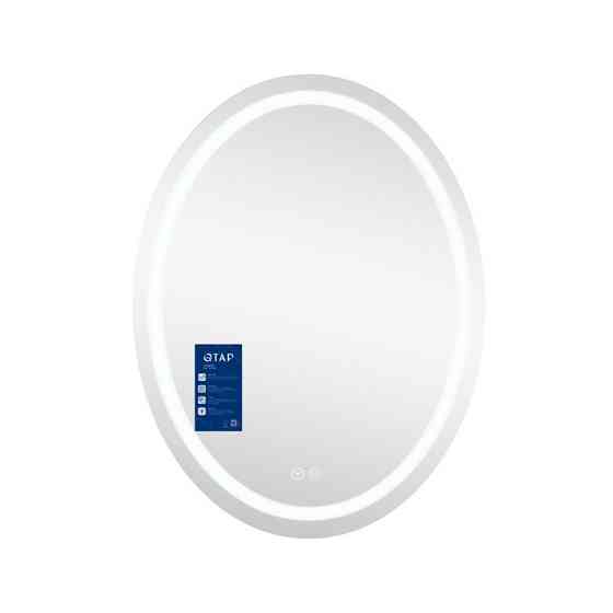 Дзеркало настінне овальне сенсорне Qtap Mideya (MI7) 600х800 з LED-підсвіткою Touch, з антизапотіванням Харків