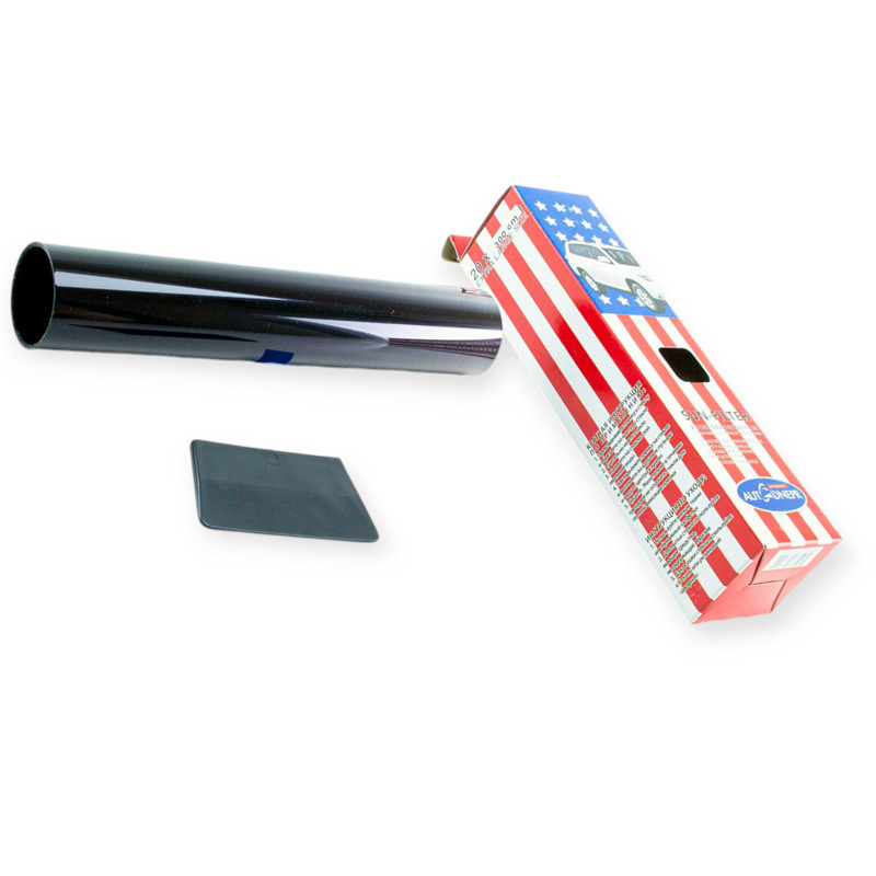 Плівка - смуга тонувальна лобова autodnepr 0.2x3.0m black з переходом Мукачево - фото 1