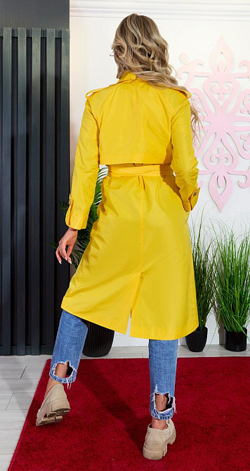Легкий жовтий тренч (44) Київ - фото 6