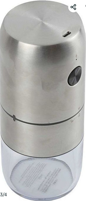 Электрическая кофемолка с регулировкой помола и зарядкой Type-C,ins564 Киев - изображение 2