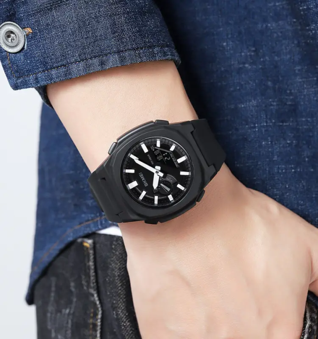 Годинник чоловічий наручний Skmei 2091 (Чорний/Білий/Чорний) Київ - фото 4