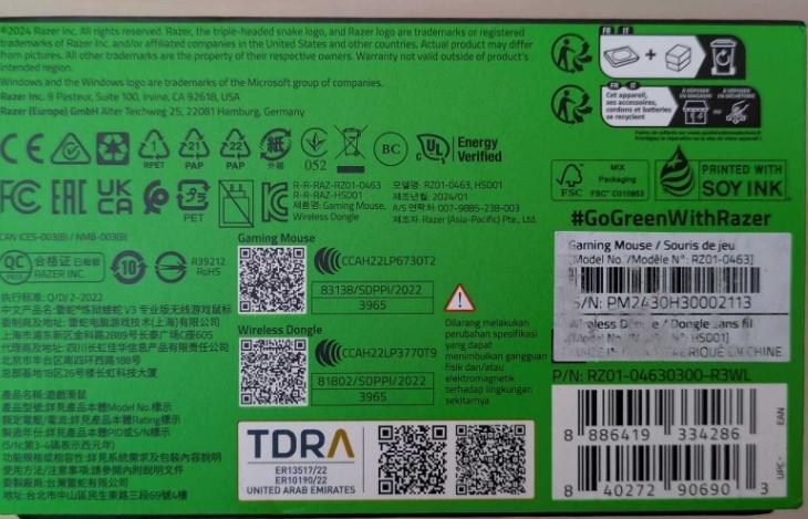 Ігрова бездротова миша Razer DeathAdder V3 Pro 8K Black | Wireless. Київ - фото 5