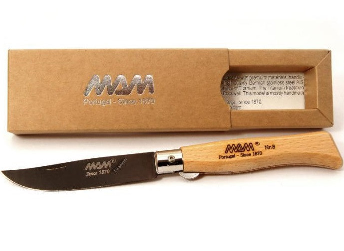 Універсальний Складаний Ніж 7.5 см MAM "Folding Knife Douro" Black Titanium (5004) Нержавіюча сталь Нововолинськ - фото 3