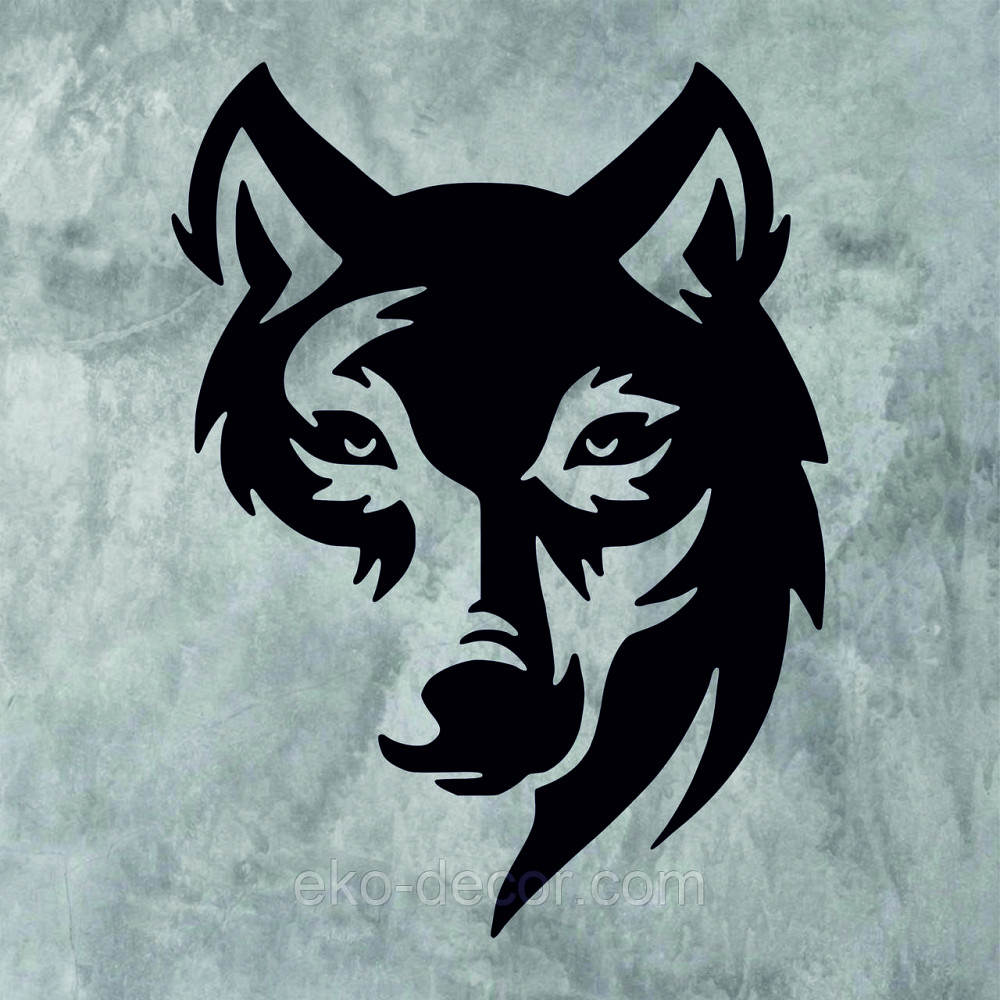 Декоративне настінне Панно «Вовк», Декор на стіну 110*83 см, Чорний Київ - фото 6