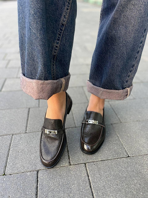 VIFEST Туфлі жіночі VIFEST 255 коричневі (весна-осінь, шкіра (анаконда) натуральна) (5912) Коломия - фото 7