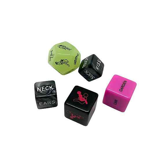 Набор кубиков Wooomy Ooo 5 Dice Set (EN): места и позы для секса, интимные действия и части тела Sex Aura Киев